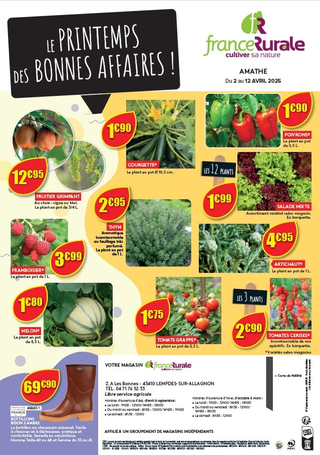 Le printemps des bonnes affaires France Rurale