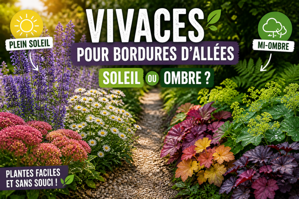 Vivaces pour bordures d’allées : quelles plantes choisir selon l’exposition ?