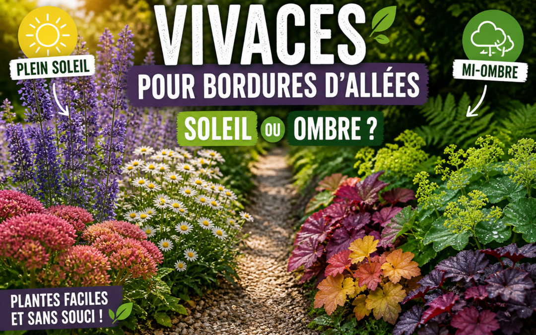 Vivaces pour bordures d’allées : quelles plantes choisir selon l’exposition ?
